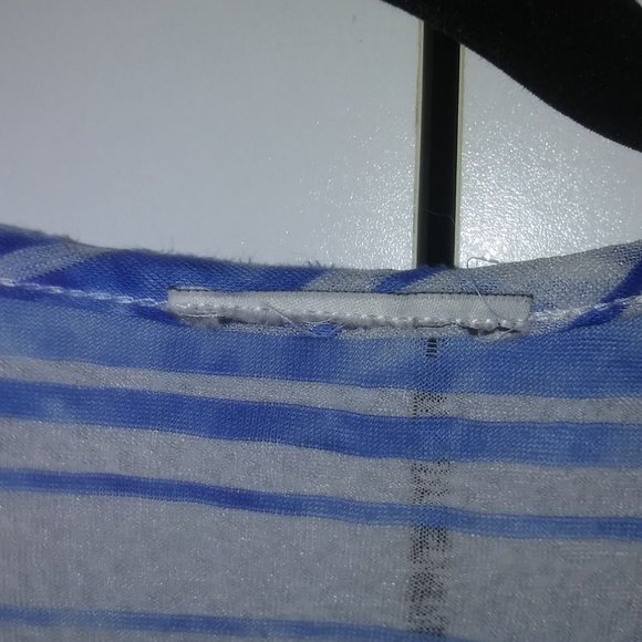 Sheer striped bathing suit cover - Picture 3 of 4